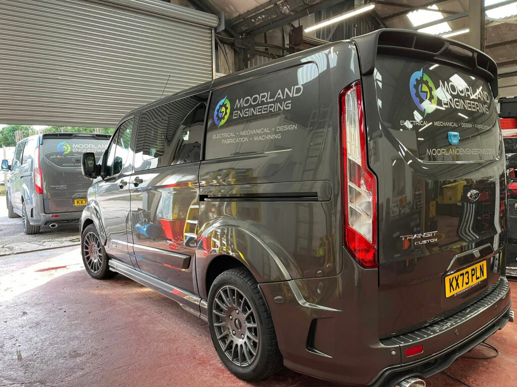 Vehicle Livery Ford Transit Custom design and install from Engage Creative, l Stoke on Trent