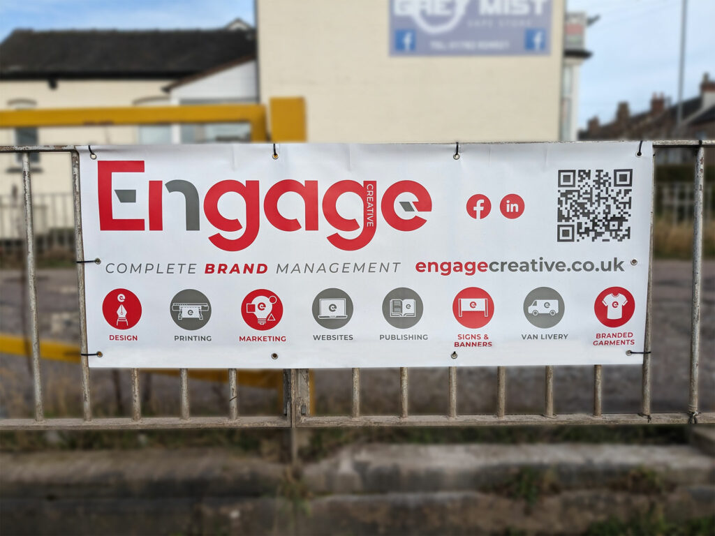 Advertising banner created by Engage Creative - Stoke on Trent