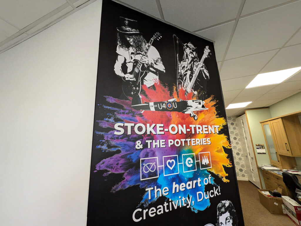 Printed Wall Graphics for Branding by Engage Creative Stoke-on-Trent