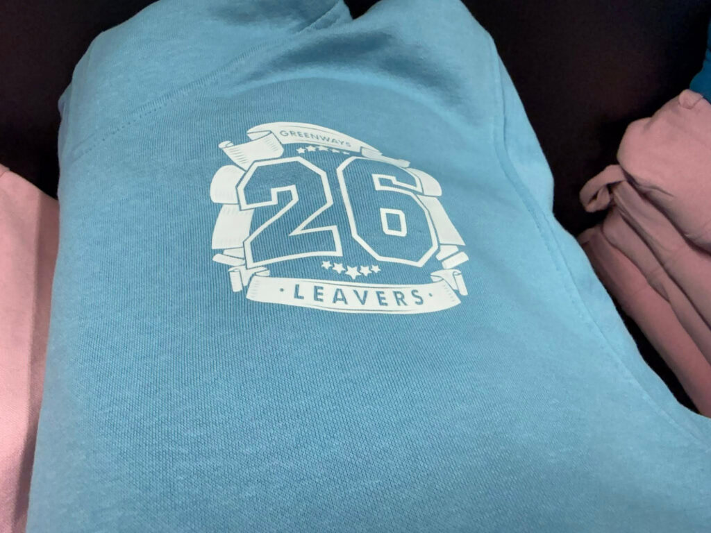 School leavers hoodies - designed and printed by Engage Creative - Stoke on Trent