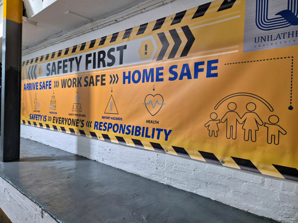 Construction Safety banner created by Engage Creative - Stoke on Trent