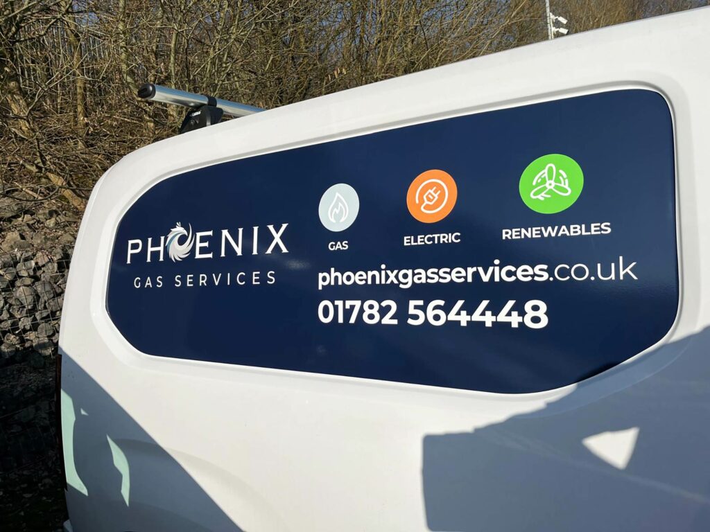 Vehicle Livery fleet design and install Peugeot Renault Vauxhall by Engage Creative, l Stoke on Trent