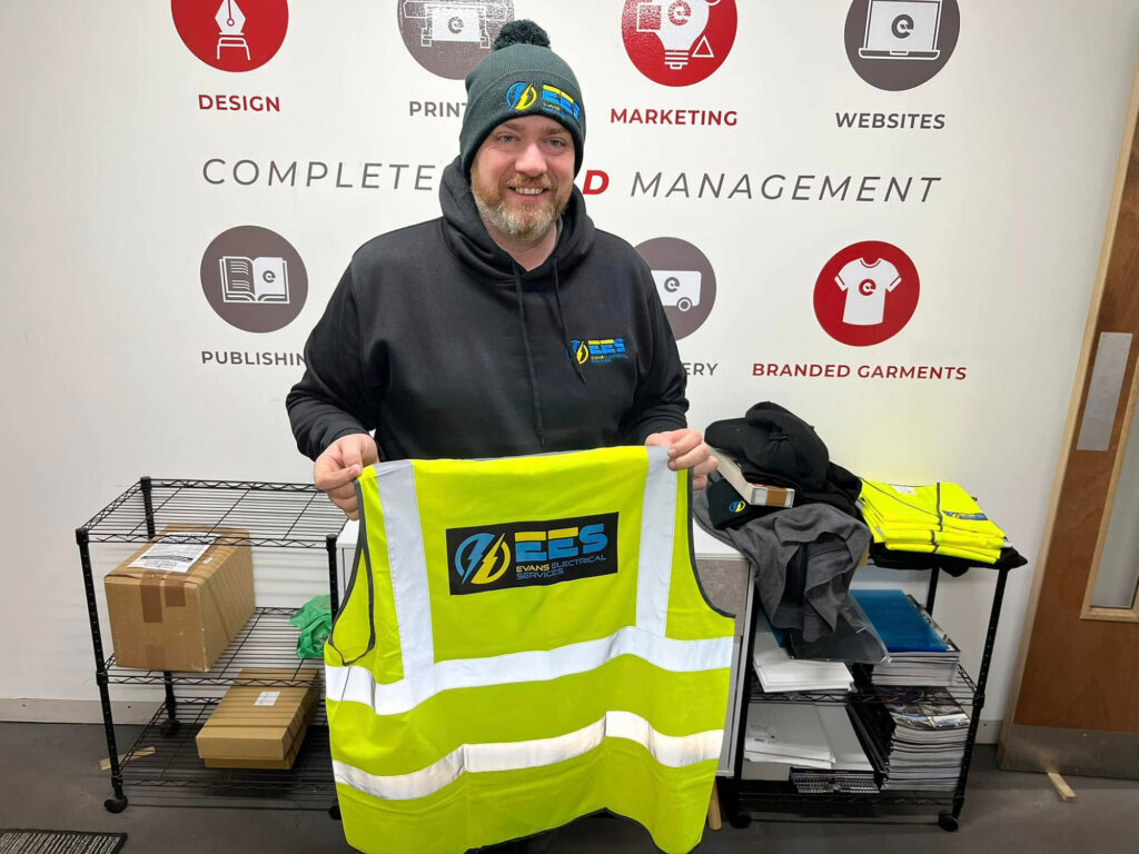 Branded garments custom workwear printed by Engage Creative - Stoke on Trent