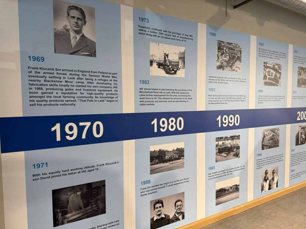 IAE Timeline Wall Graphic - Engage Creative - Stoke-on-Trent