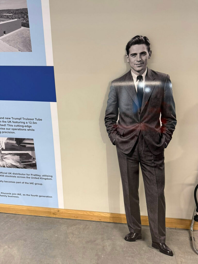 IAE Timeline Founder Cutout ACM - Engage Creative - Stoke-on-Trent
