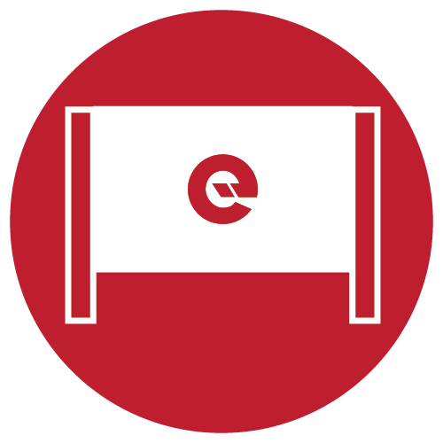 Engage creative hoarding signs icon