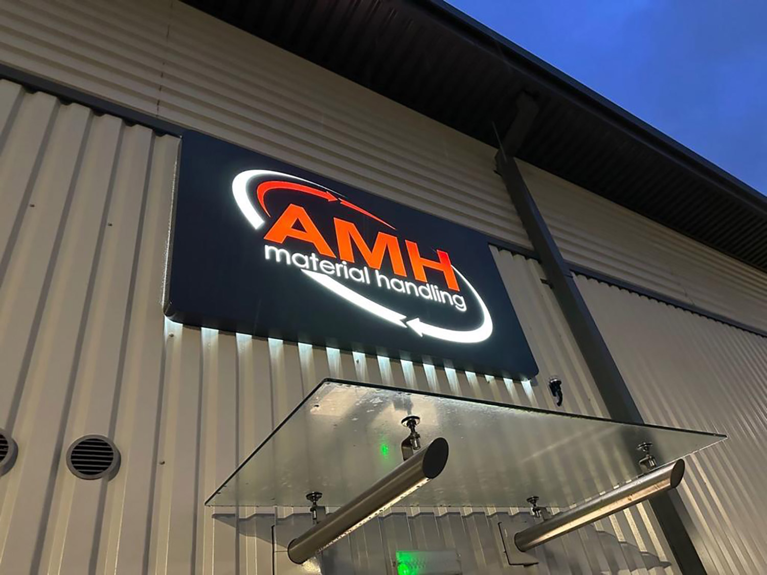 Illuminated tray signs - design, fabrication and install from Engage Creative, l Stoke on Trent