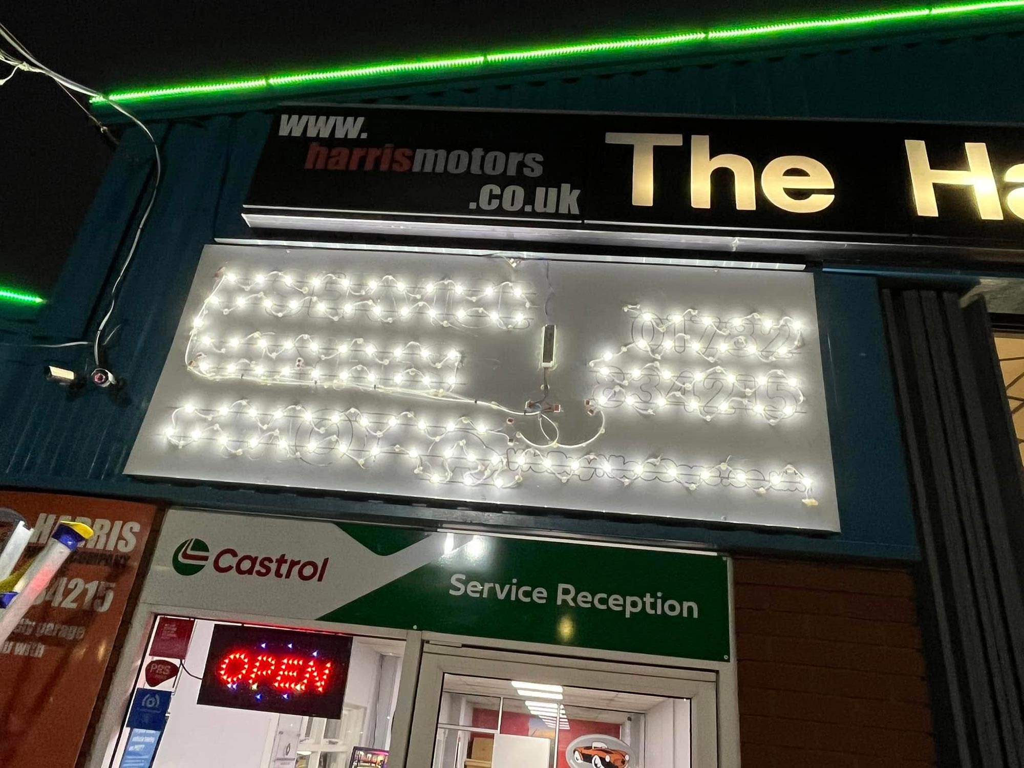 Illuminated tray signs - design, fabrication and install from Engage Creative, l Stoke on Trent