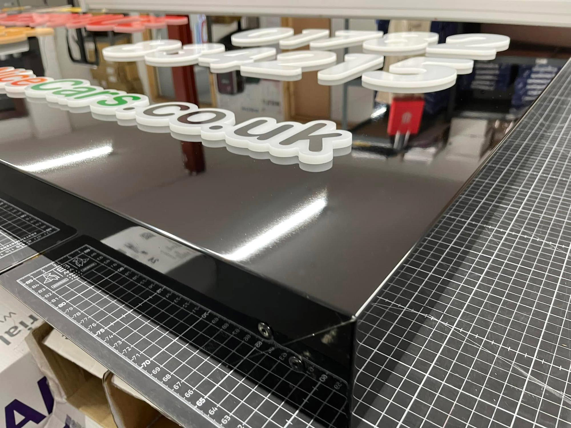 Illuminated tray signs - design, fabrication and install from Engage Creative, l Stoke on Trent