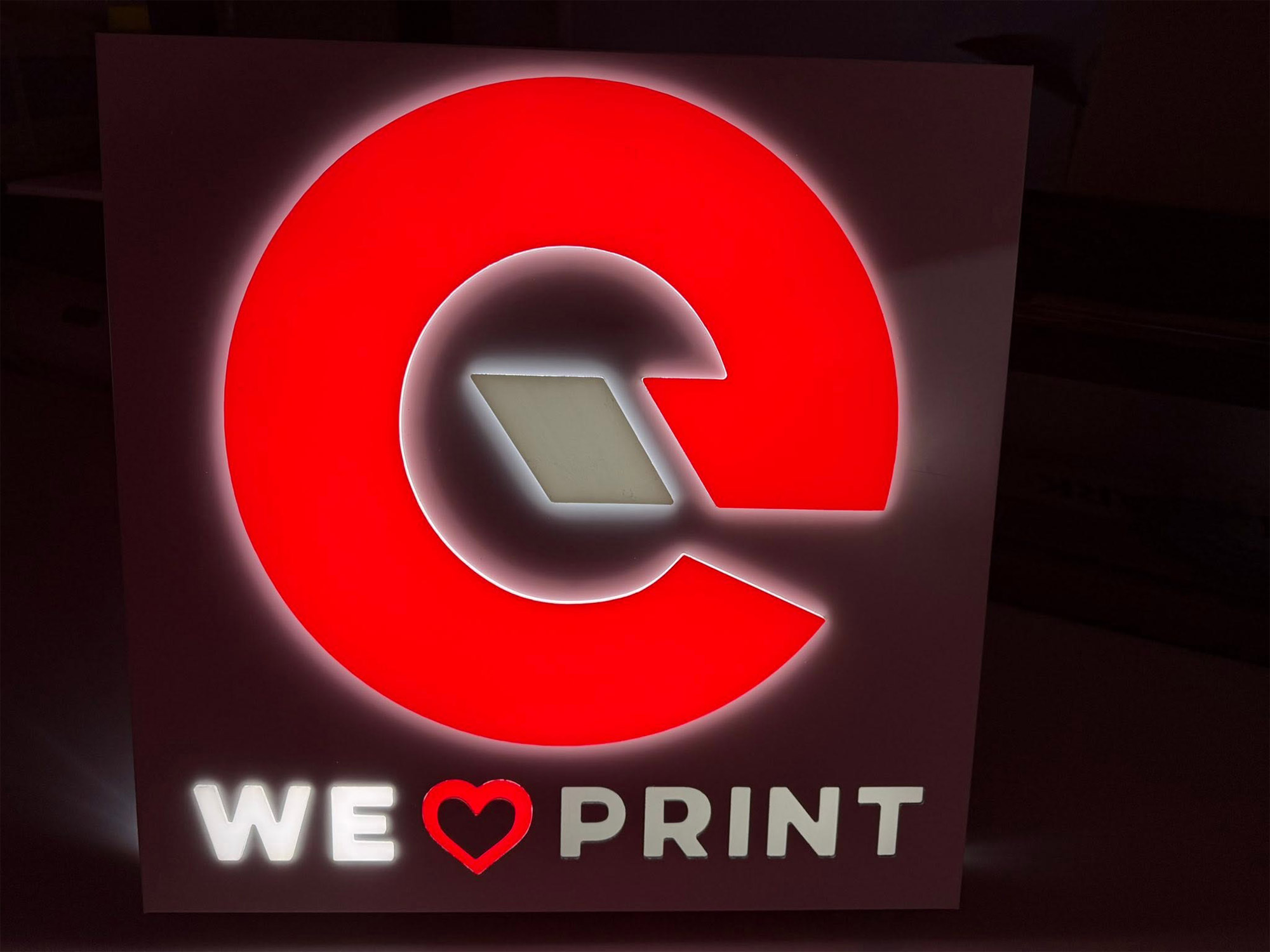 Illuminated tray signs - design, fabrication and install from Engage Creative, l Stoke on Trent