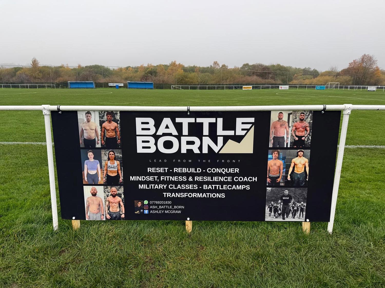 Sports signage advertising - by Engage Creative - Stoke-on-Trent