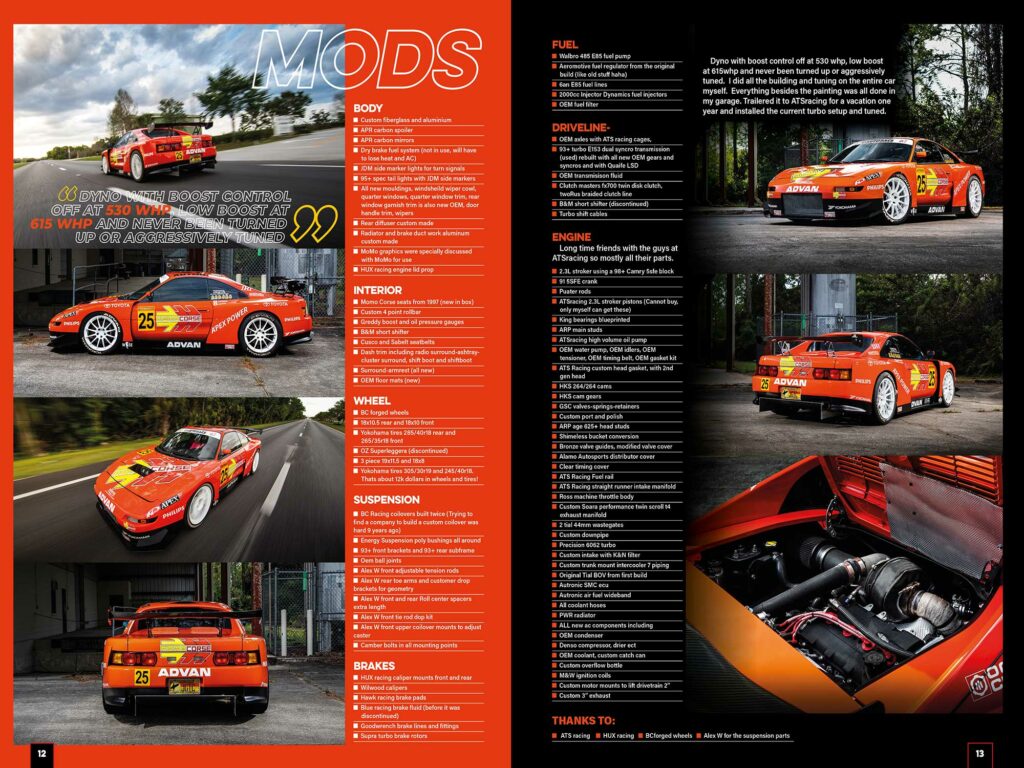 Magazine spread designed by Engage Creative